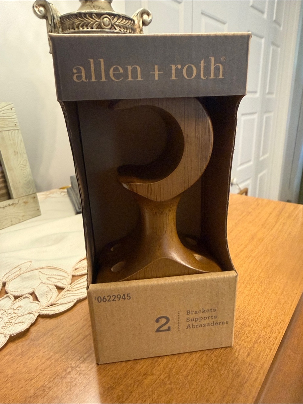 Allen + Roth Tobacco Finish Bracket Set - Picture 5 of 5